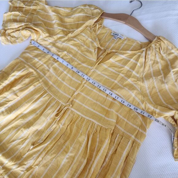 Robbie Bee tiered elbow sleeve boho peaseant cottagecore dress - Picture 9 of 16